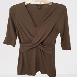 Banana Republic Stretchy 3/4 Sleeve Tee Shirt